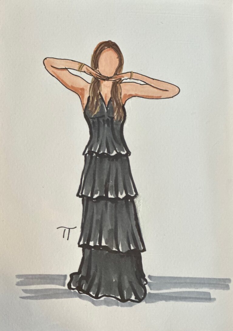 Guest portrait sketch by Tracy Tauber