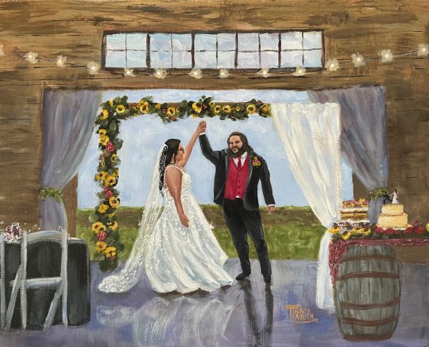 Live Wedding Painting