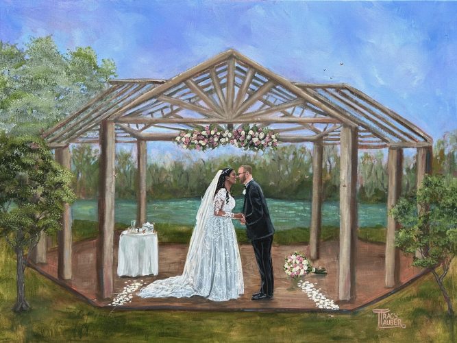 Live Wedding Painting