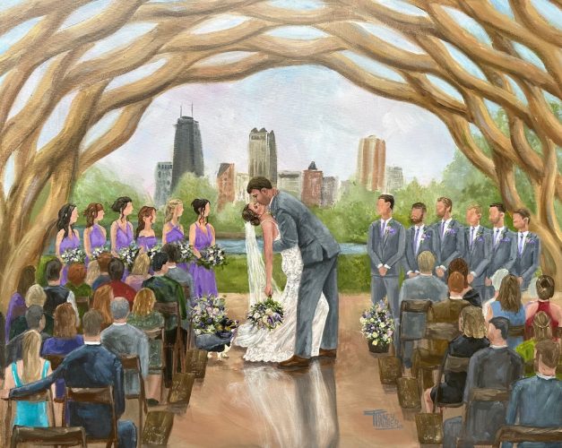 Live Wedding Painting